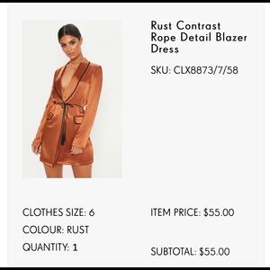 Pretty little thing blazer dress!